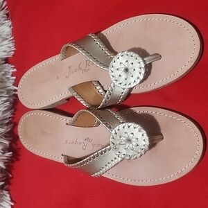 Jack Rogers Metallic Gold Sandals